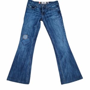 Rare vintage y2k Juicy Couture patchwork jeans flare size 25